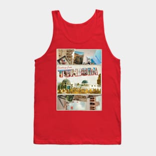 Greetings from Tunisia Vintage style retro souvenir Tank Top